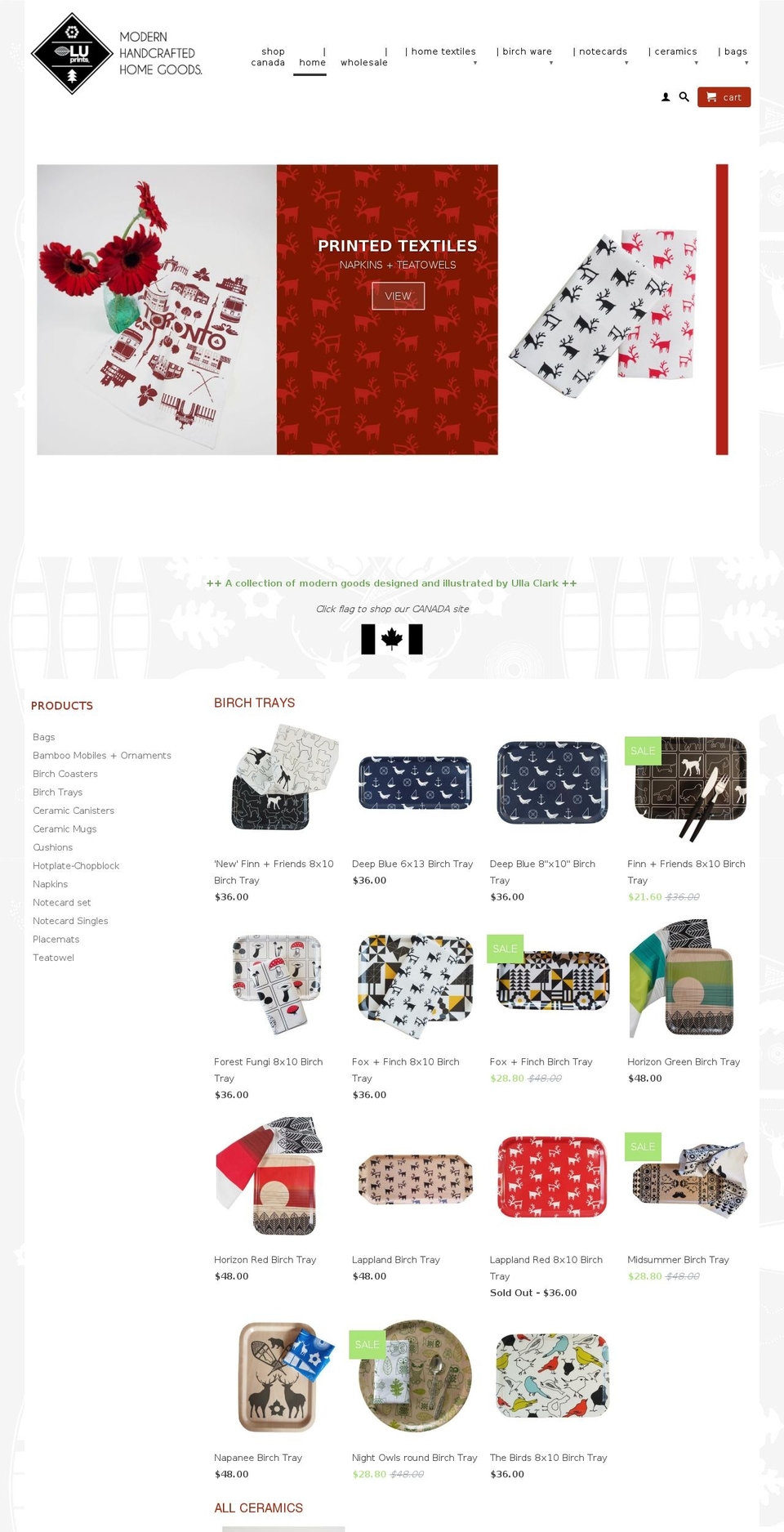 luprints.com shopify website screenshot