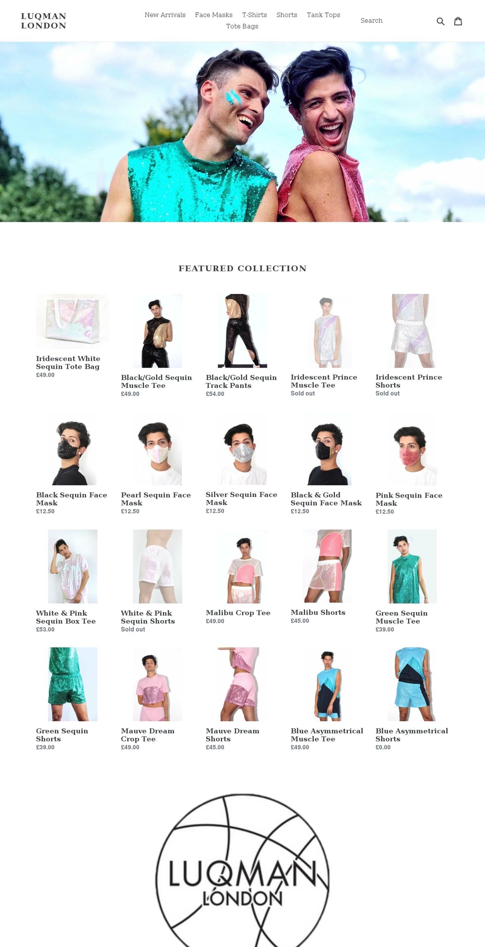 luqmanlondon.com shopify website screenshot