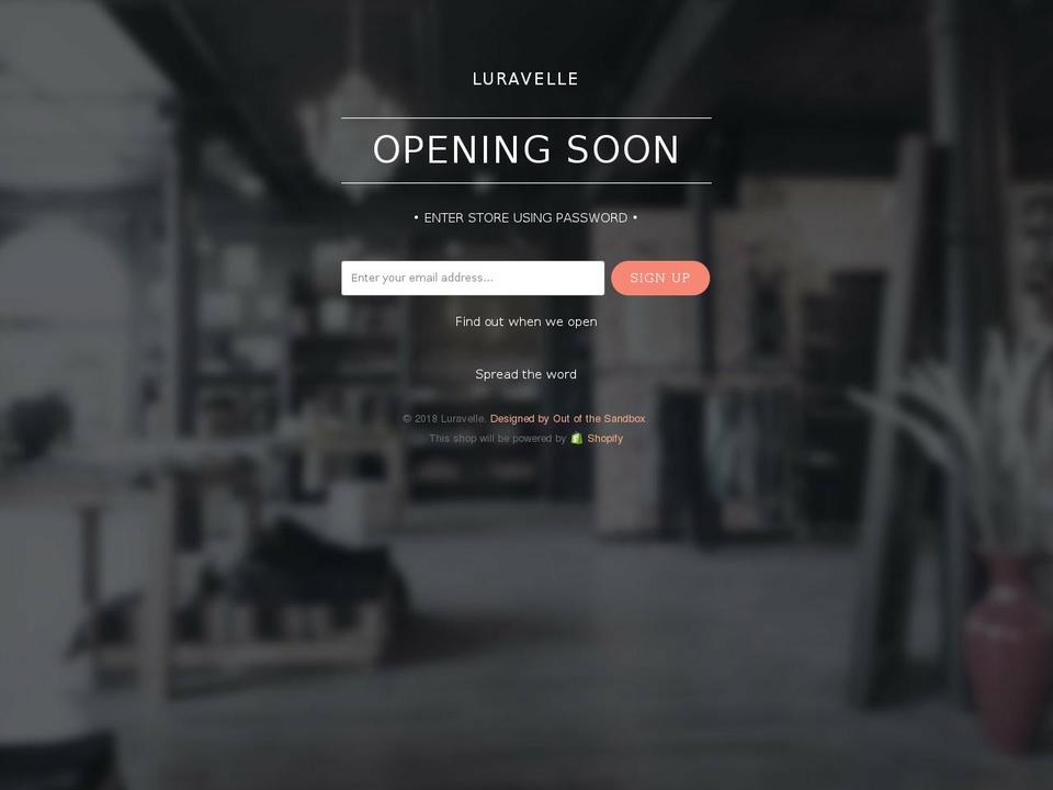 luravelle.com — Shopify storefront screenshot