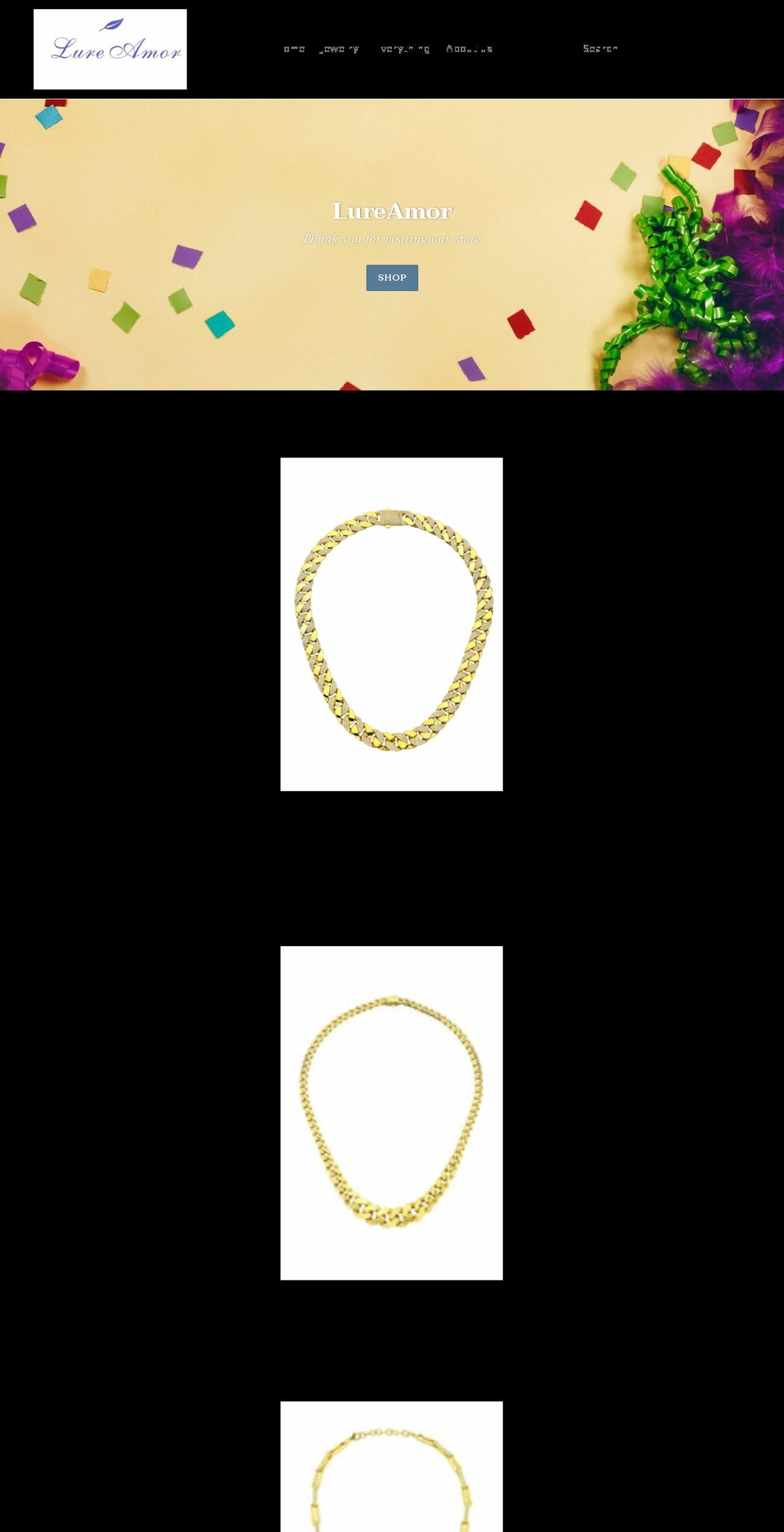 lureamor.com shopify website screenshot