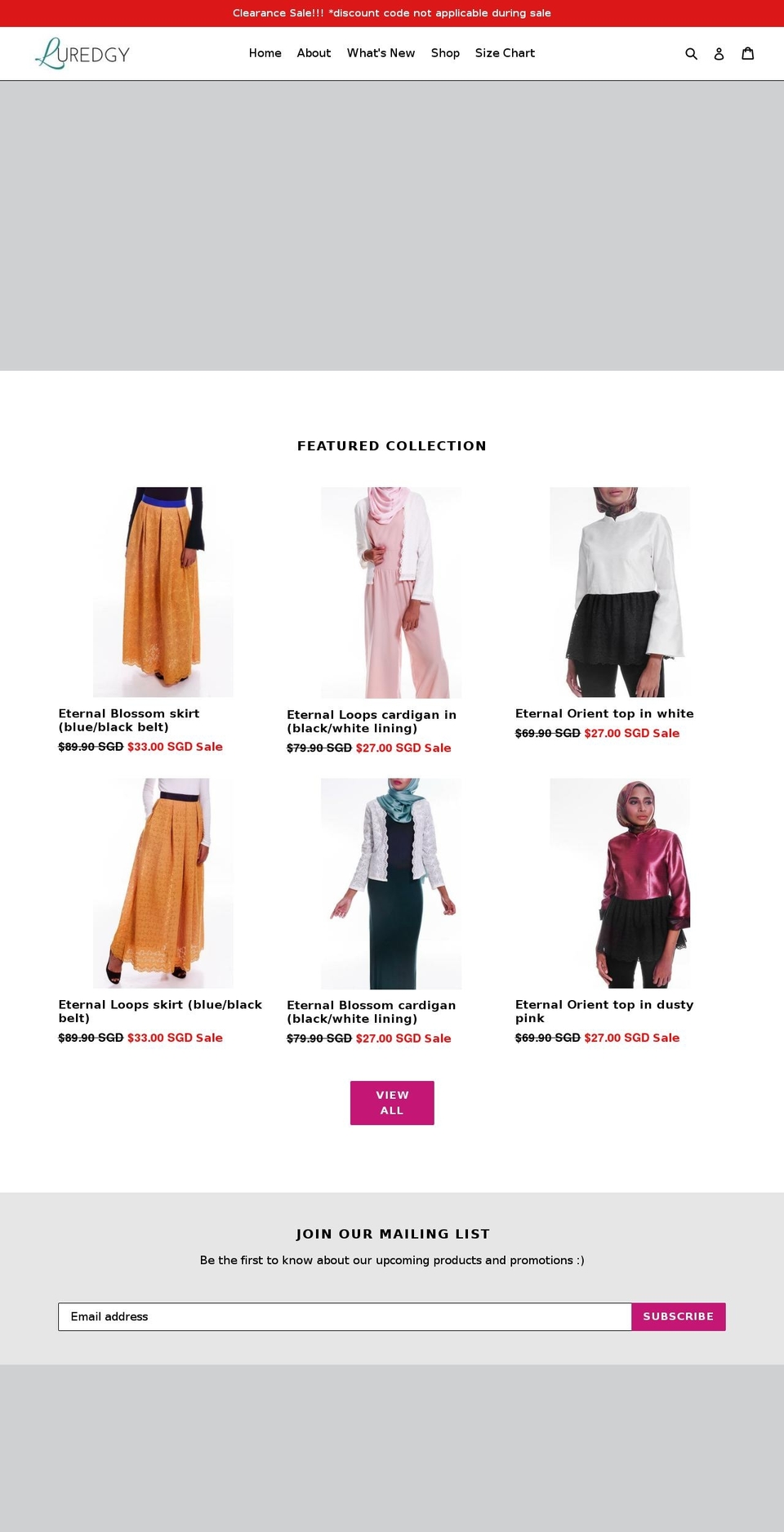 luredgy.com — Shopify storefront screenshot