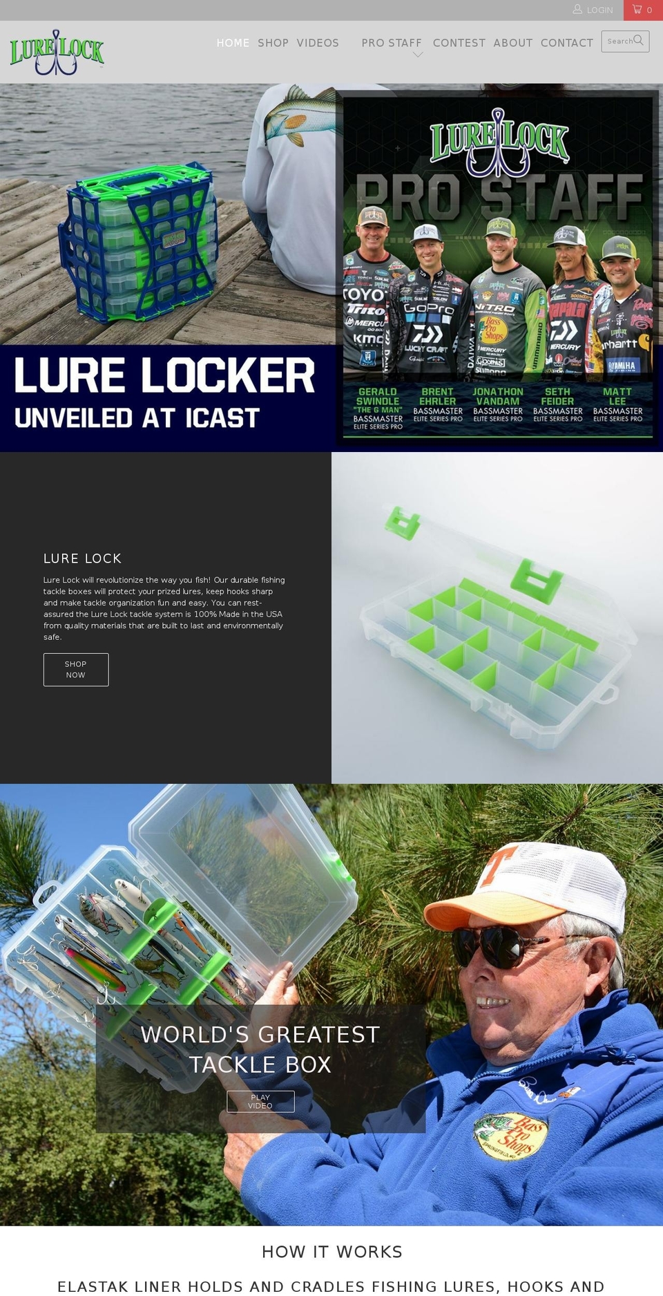 lurelock.com shopify website screenshot
