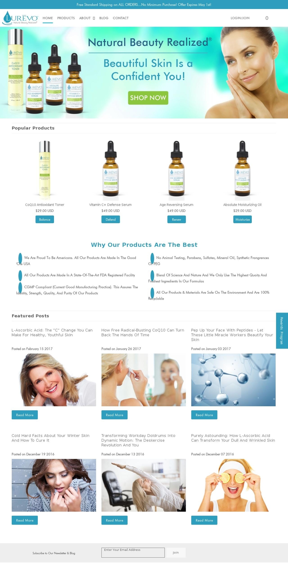 lurevo.com shopify website screenshot