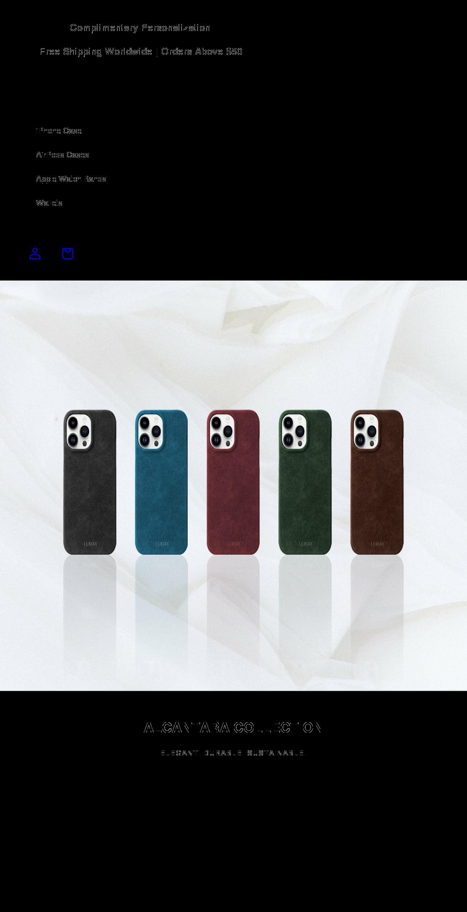 luriax.com shopify website screenshot