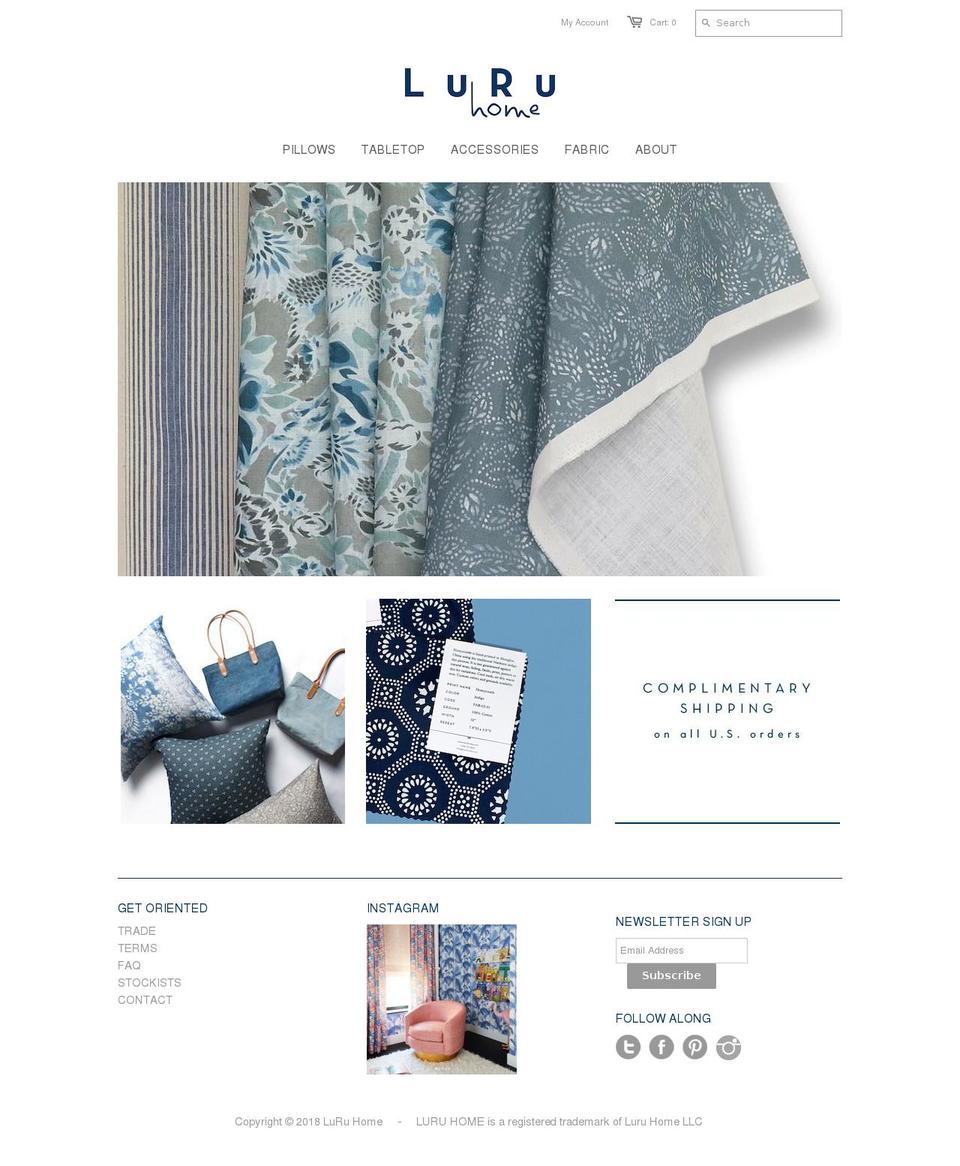 luruhome.co shopify website screenshot