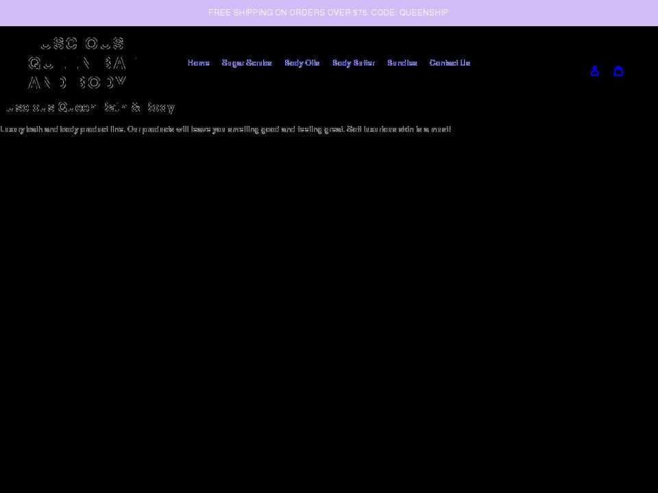 lusciousqueen.com shopify website screenshot
