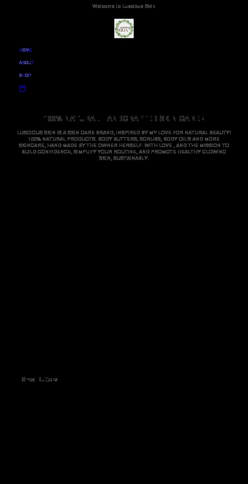 lusciousskinllc.com shopify website screenshot