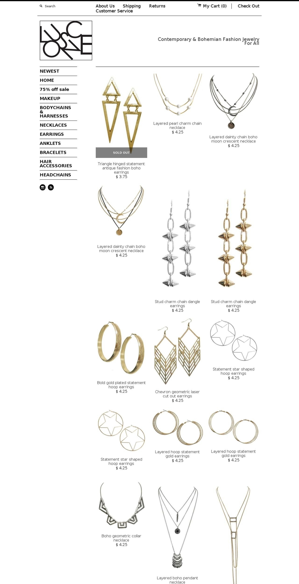 luscone.com shopify website screenshot