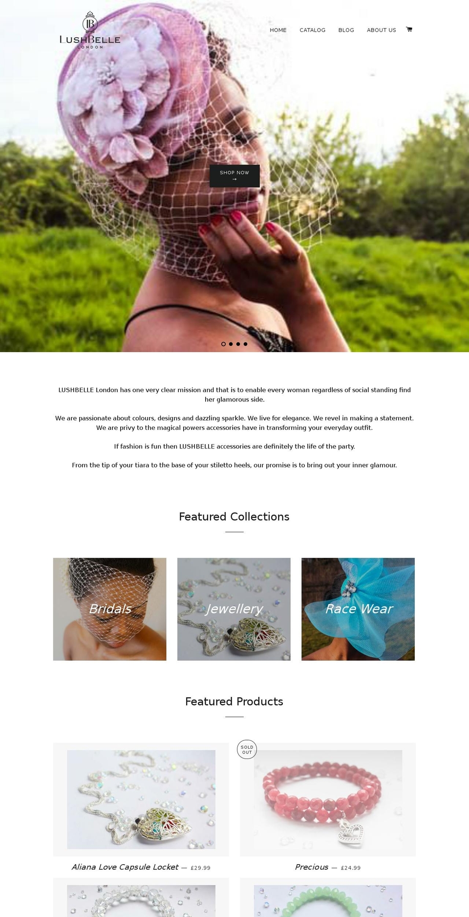 lushbelle.com — Shopify storefront screenshot