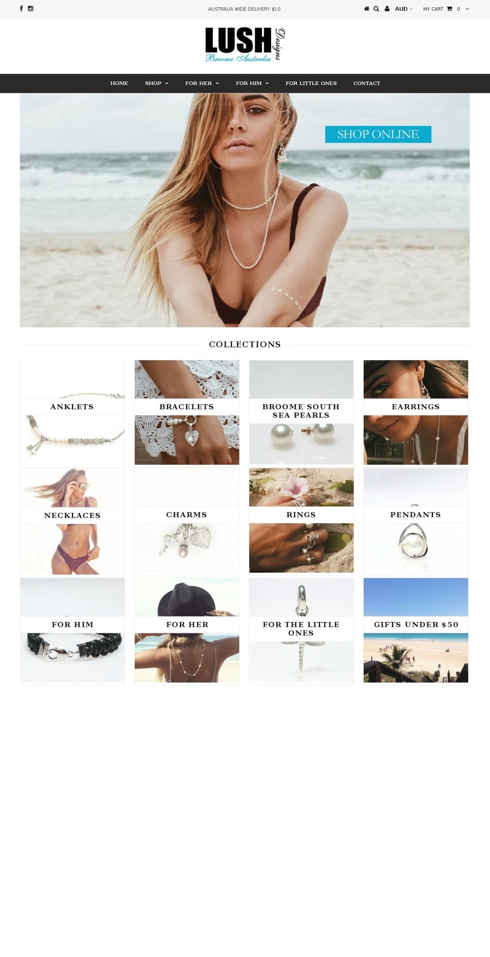 lushdesigns.com.au shopify website screenshot