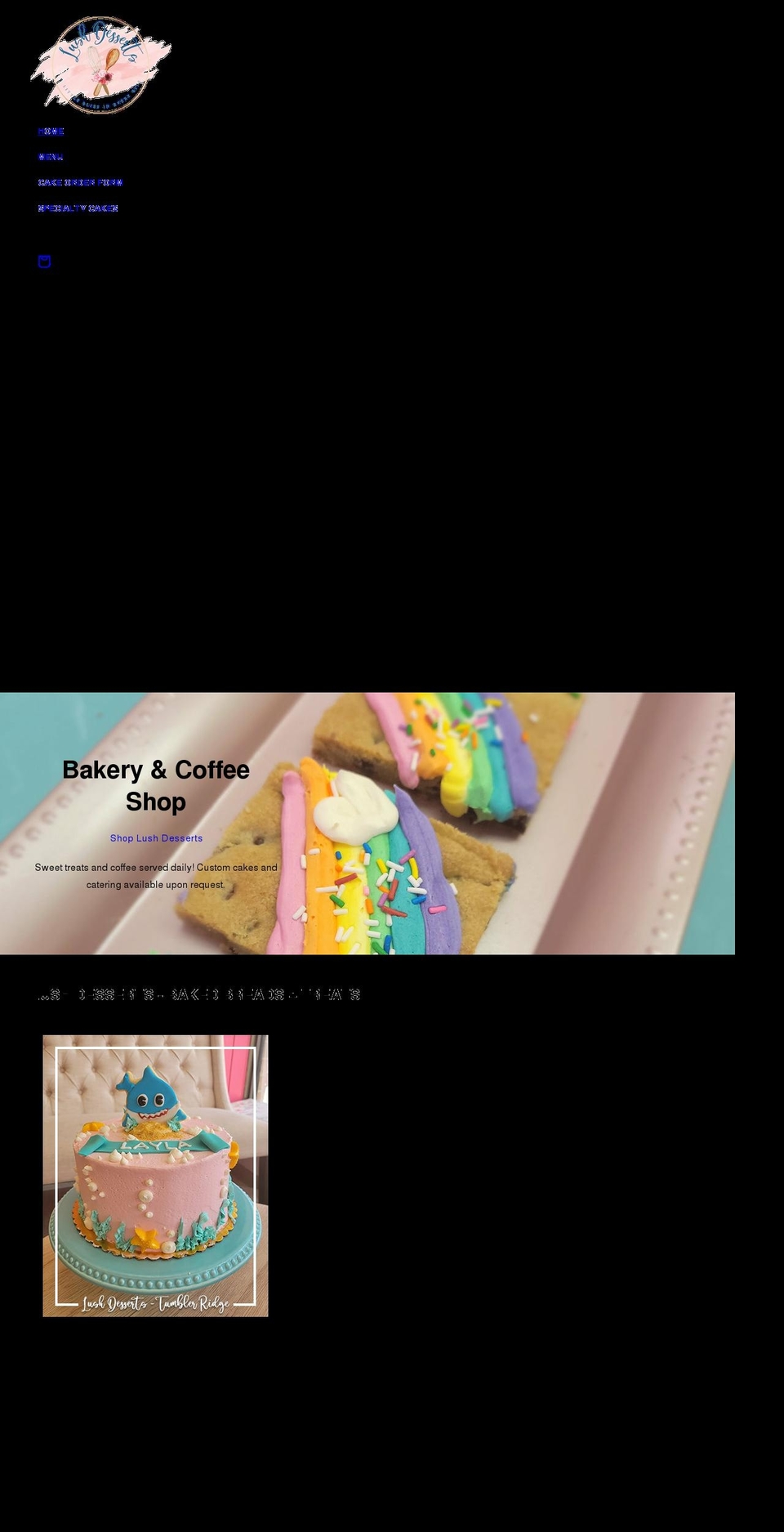 lushdesserts.ca shopify website screenshot