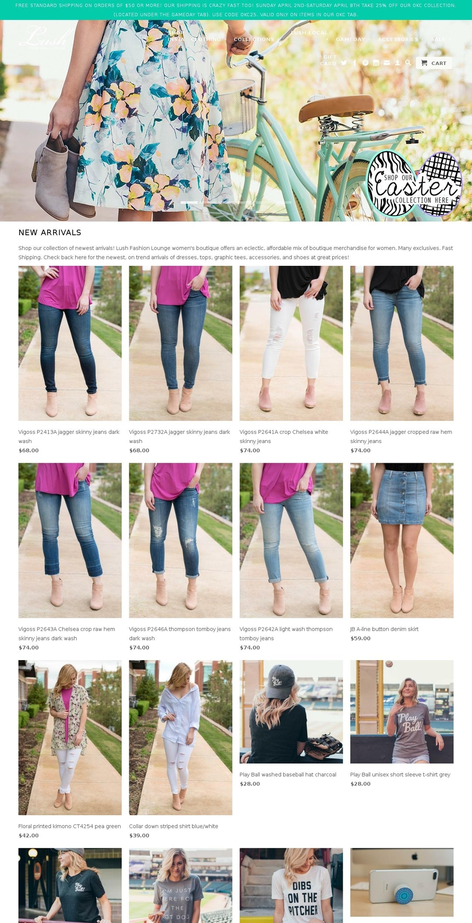 lushfashionlounge.com shopify website screenshot