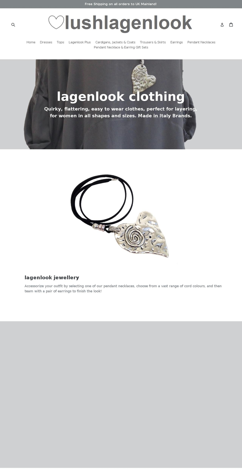 lushlagenlook.com — Shopify storefront screenshot