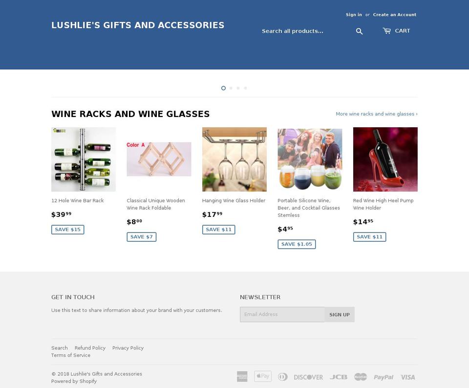 lushlies.com — Shopify storefront screenshot