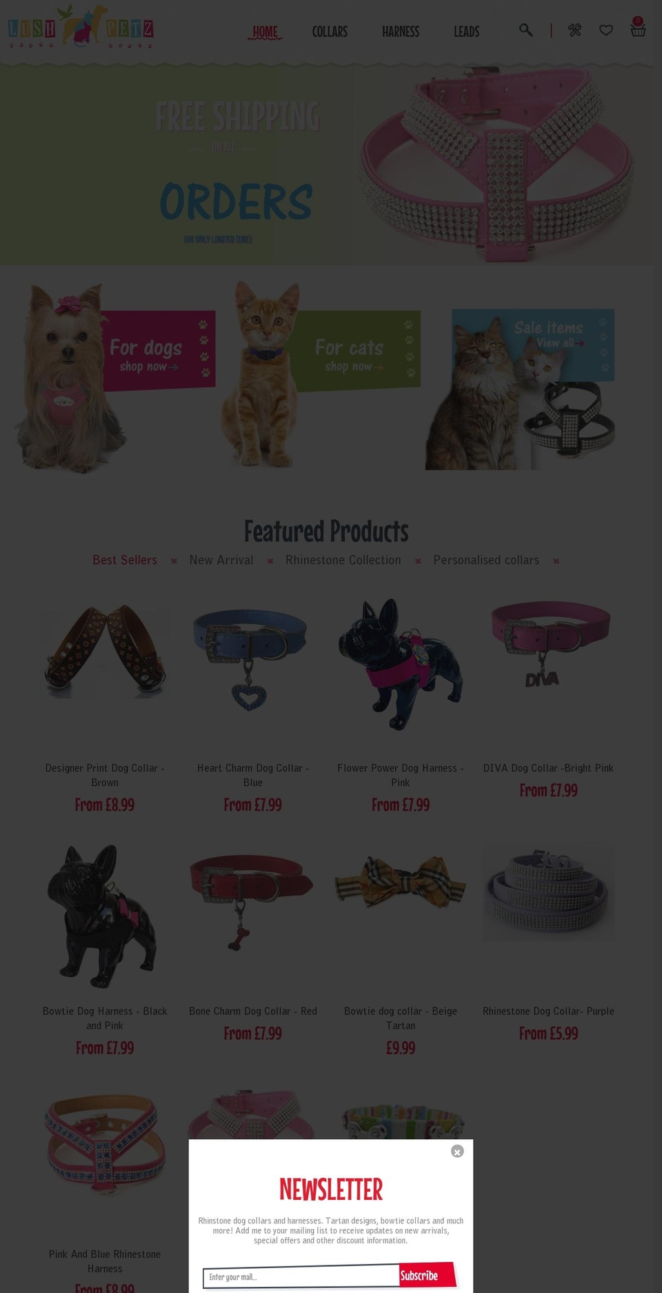 lushpetz.com — Shopify storefront screenshot