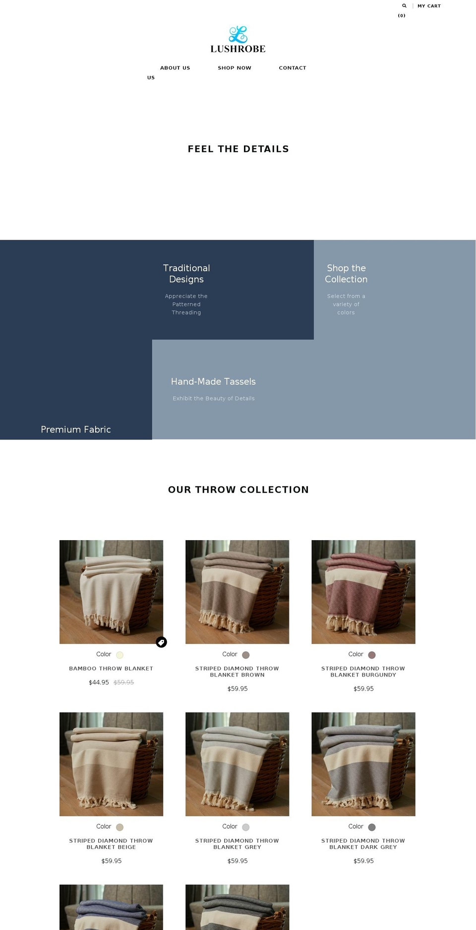 lushrobe.com shopify website screenshot