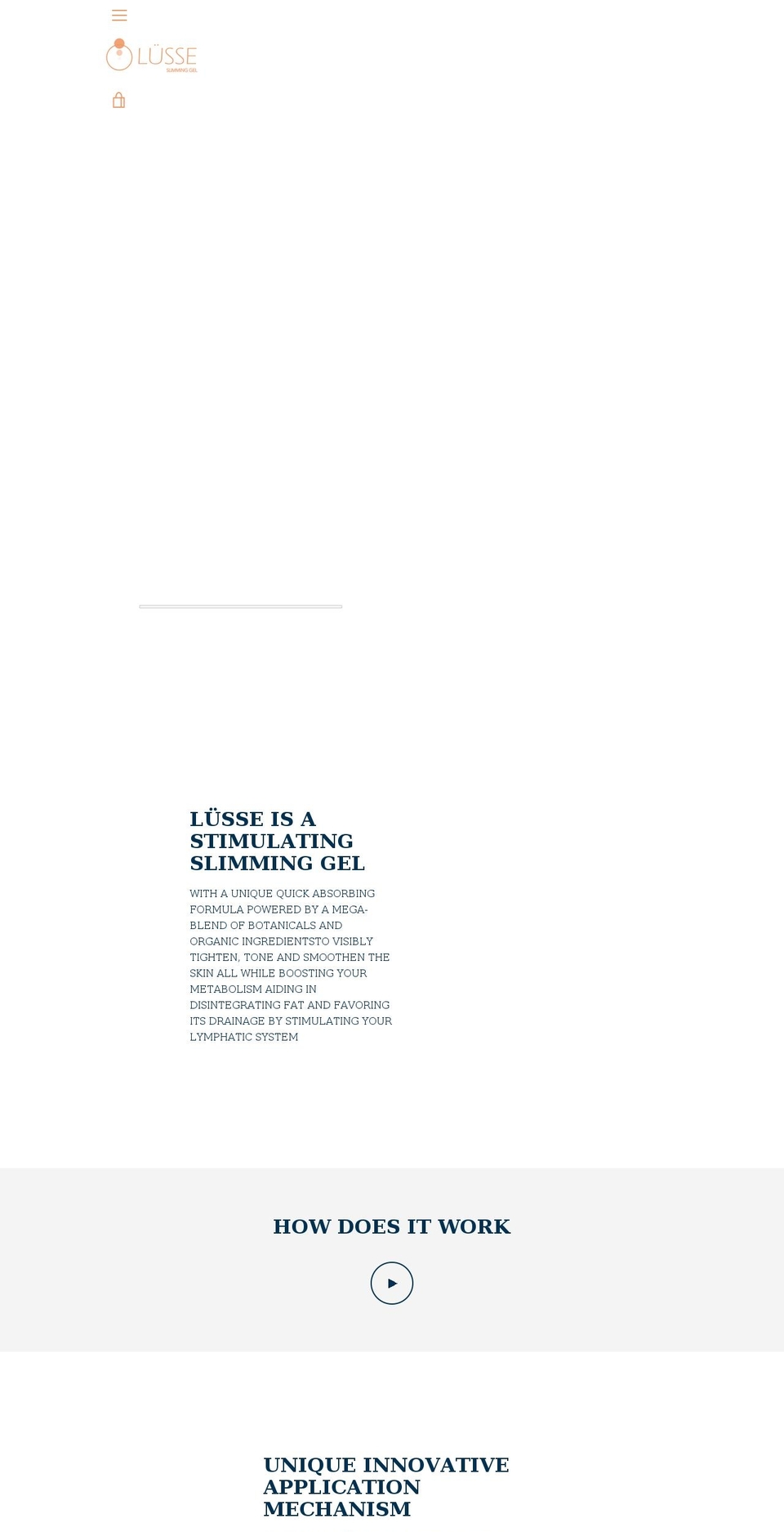 lusseslimgel.com shopify website screenshot