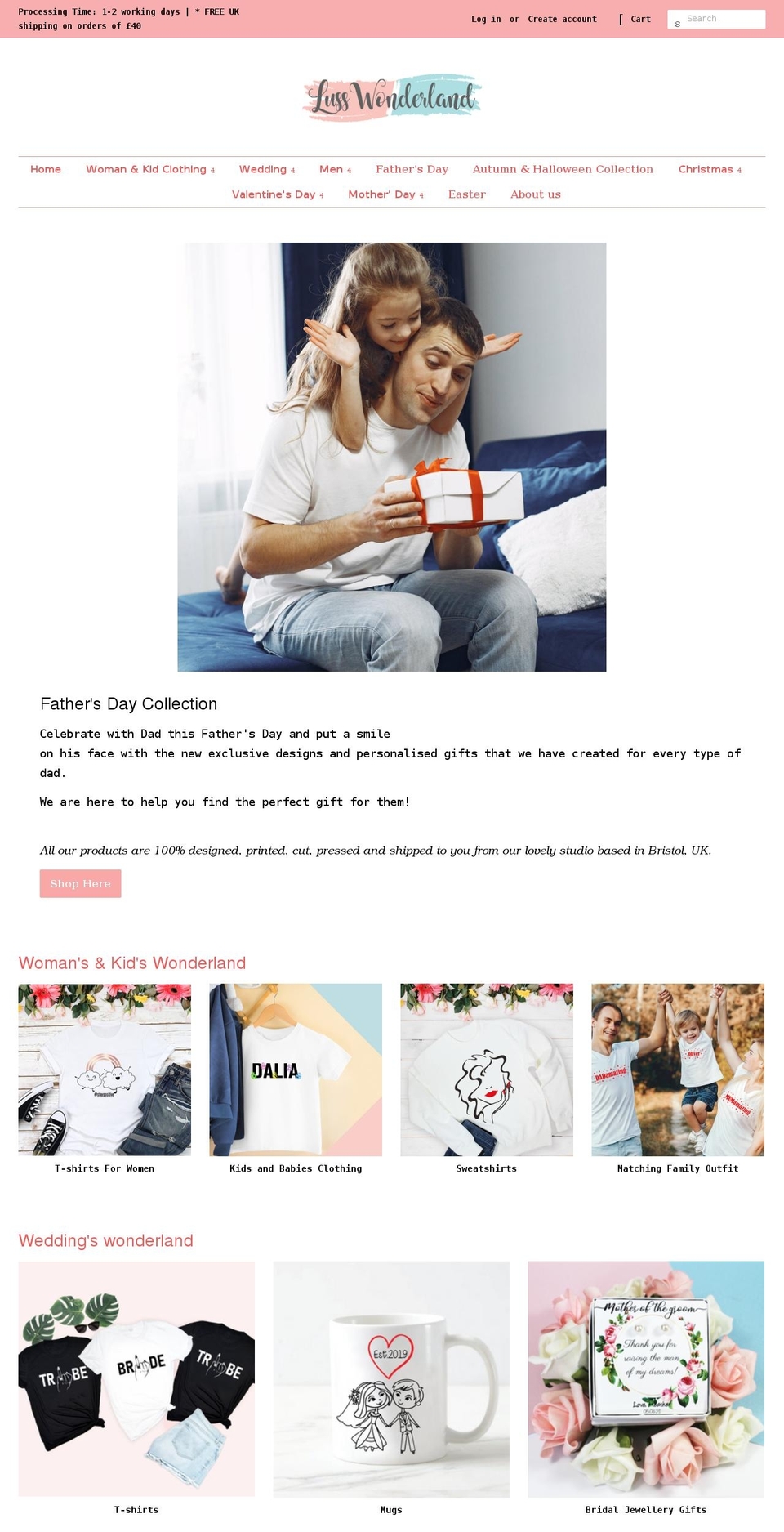 lusswonderland.com shopify website screenshot