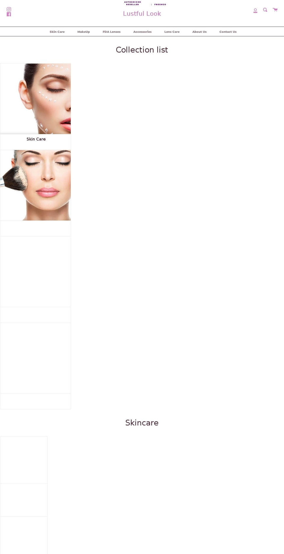 lustfullook.com shopify website screenshot