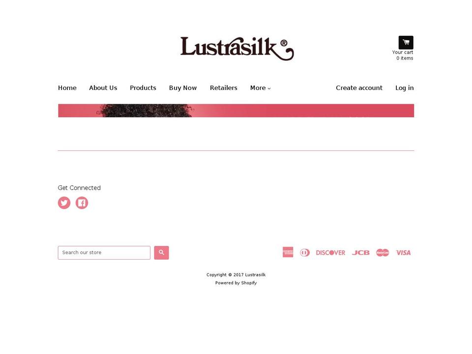 lustrasilk.com shopify website screenshot