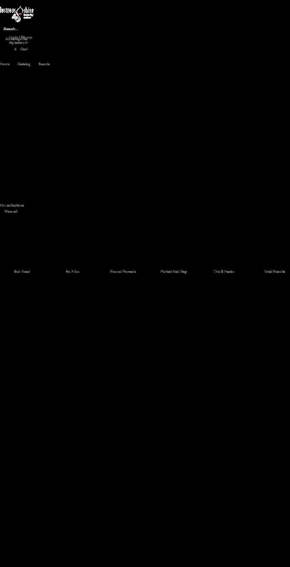 lustrousshine.com shopify website screenshot