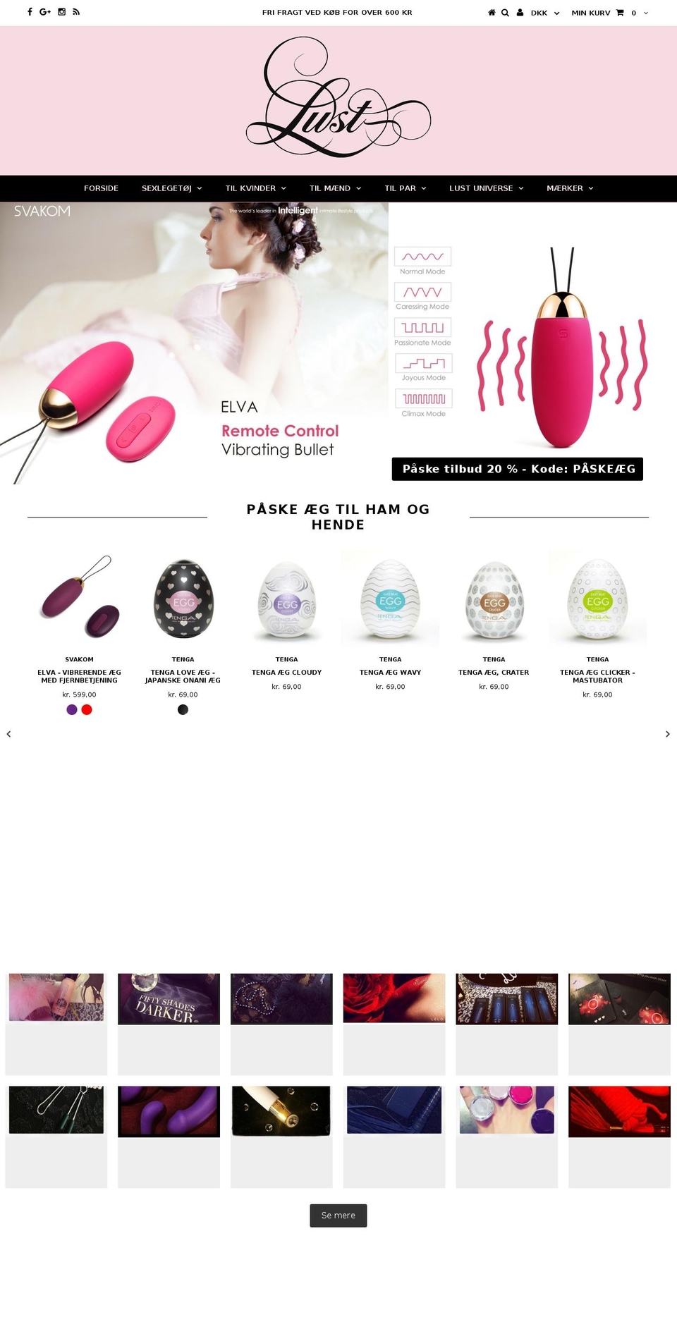 lustuniverse.com shopify website screenshot