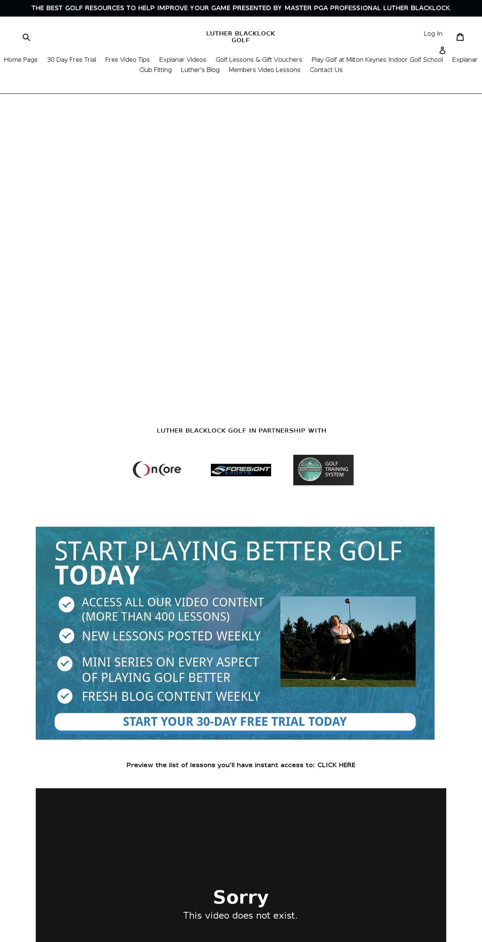 lutherblacklockgolf.com — Shopify storefront screenshot