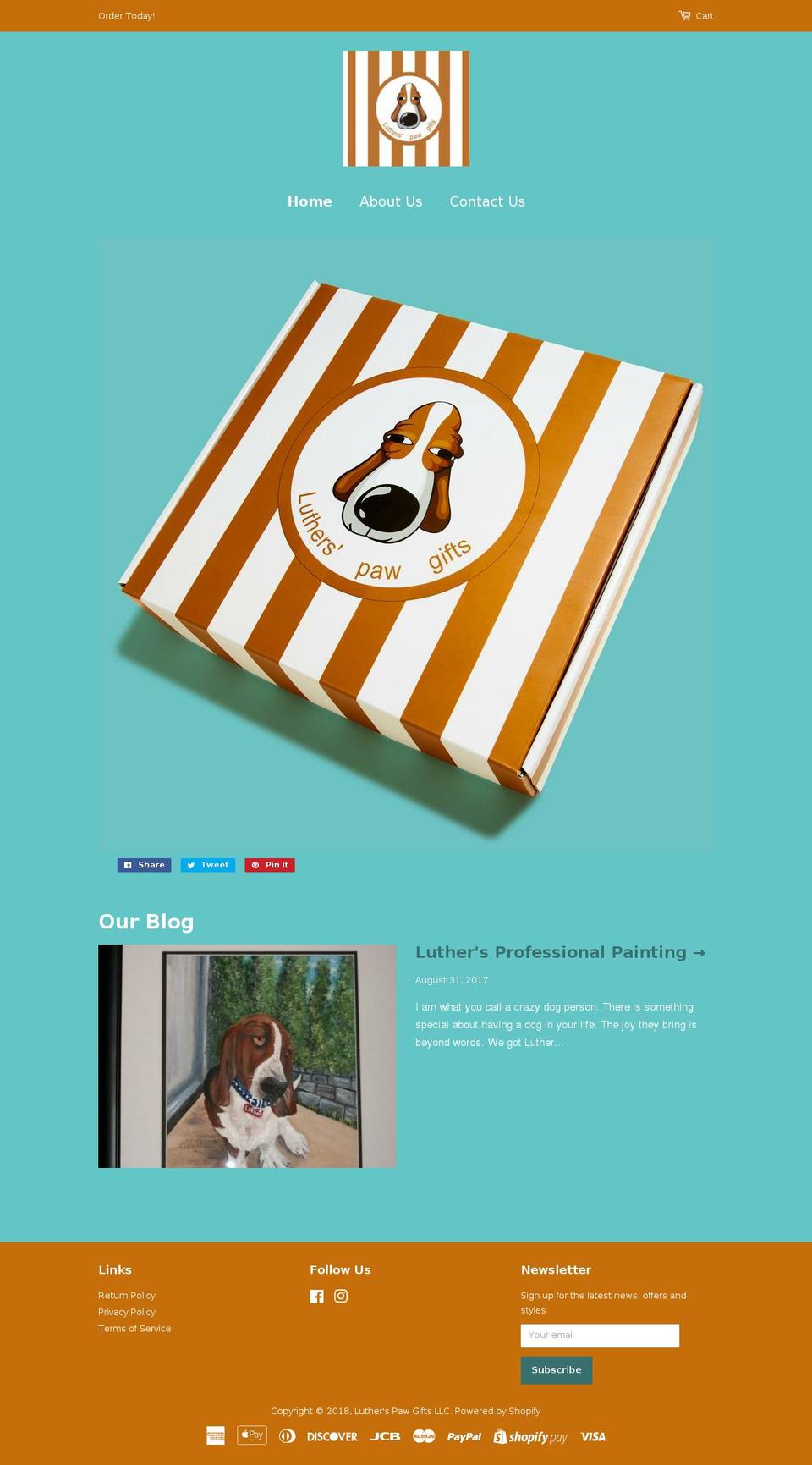 lutherspawgifts.com — Shopify storefront screenshot