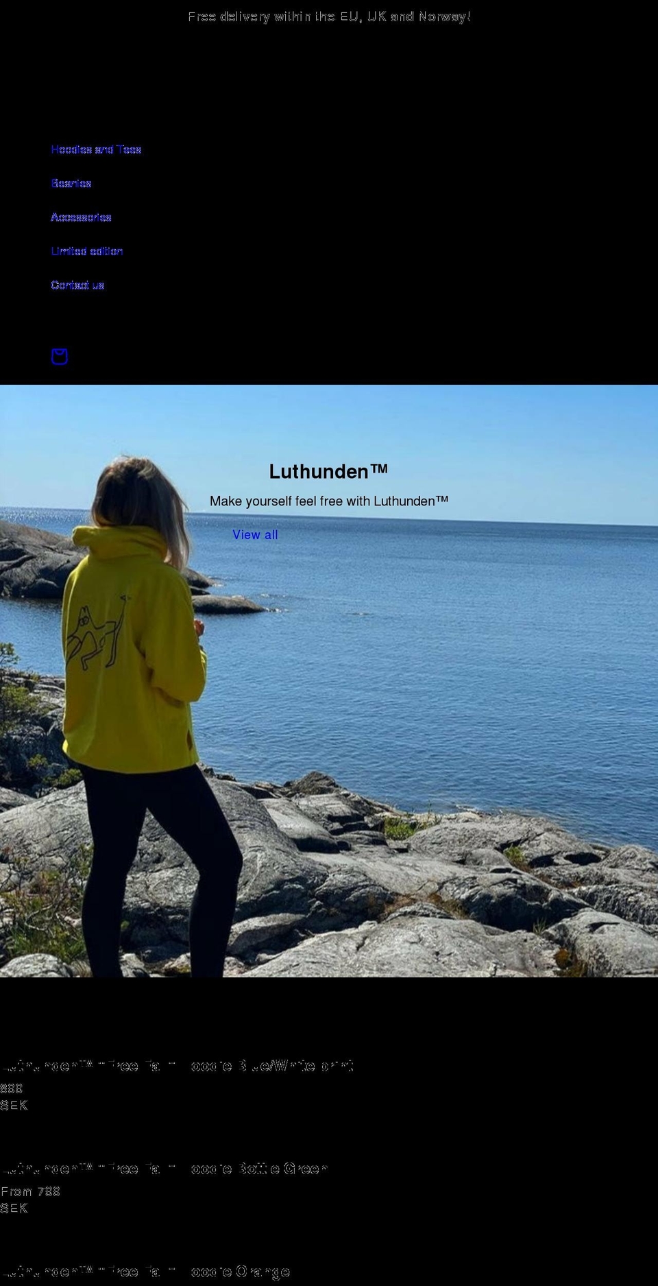 luthunden.com shopify website screenshot