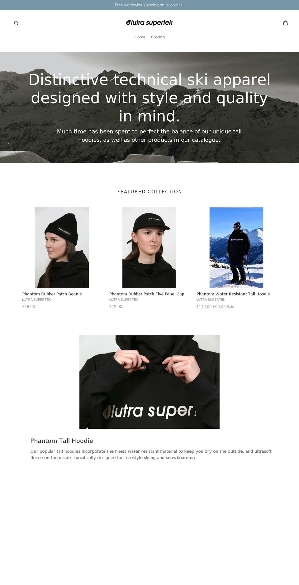 lutrasupertek.com shopify website screenshot