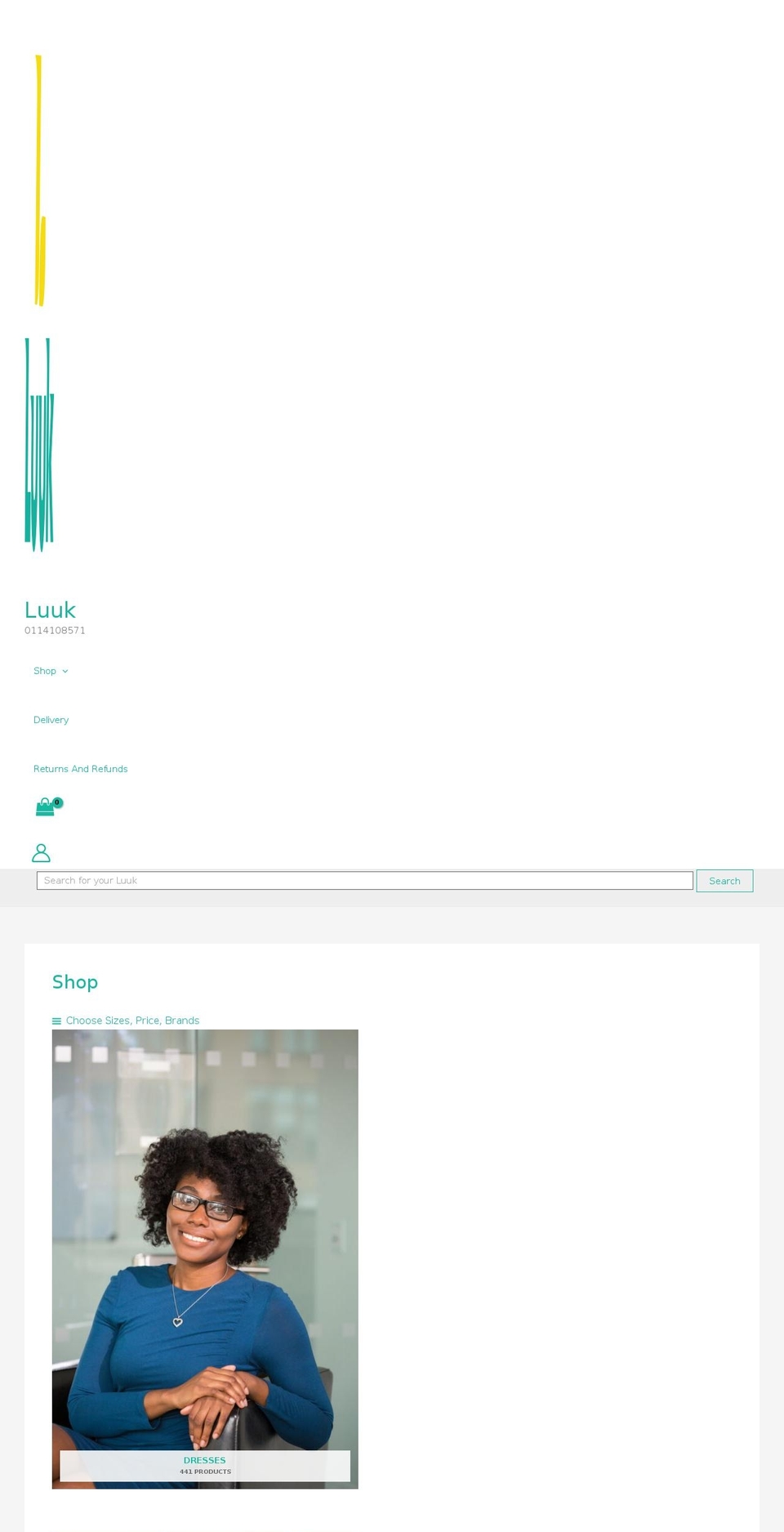 luuk.shop shopify website screenshot