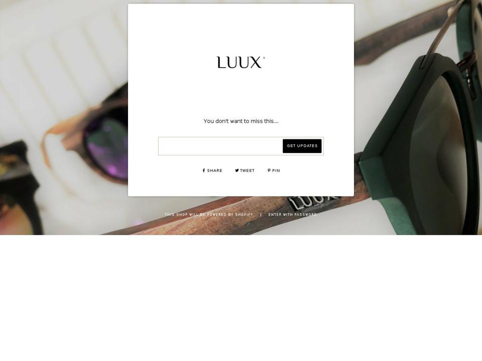 luuxstore.com — Shopify storefront screenshot