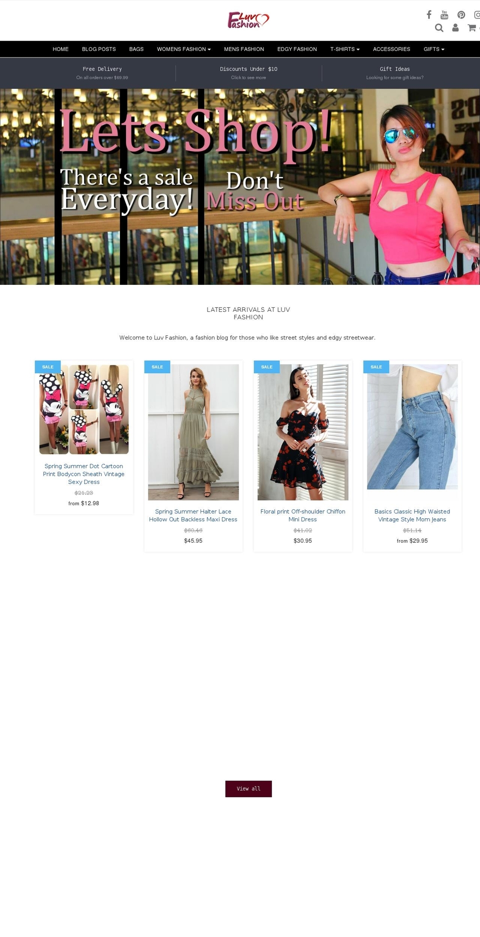 luv-fashion.com shopify website screenshot