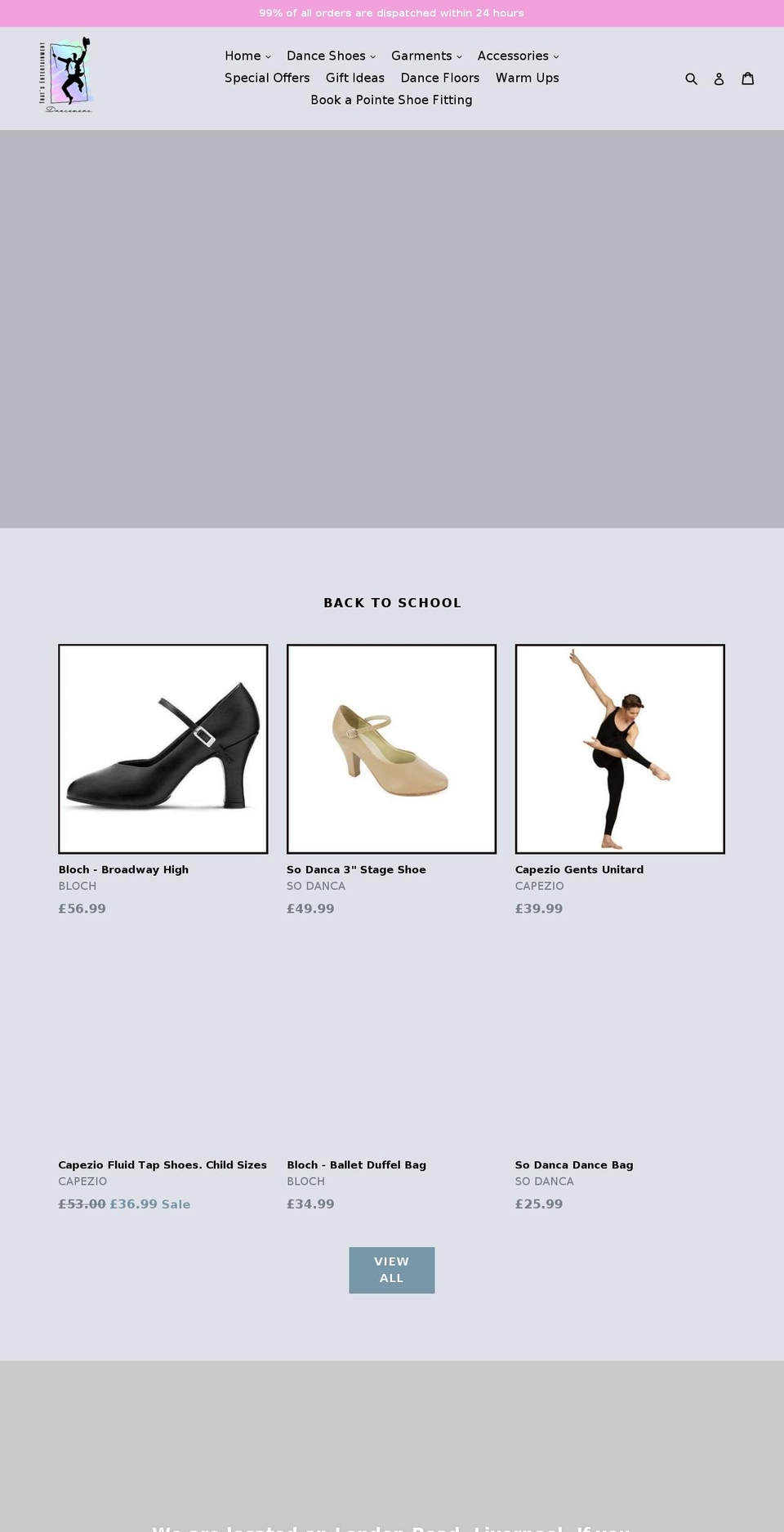 luv212dance.com — Shopify storefront screenshot