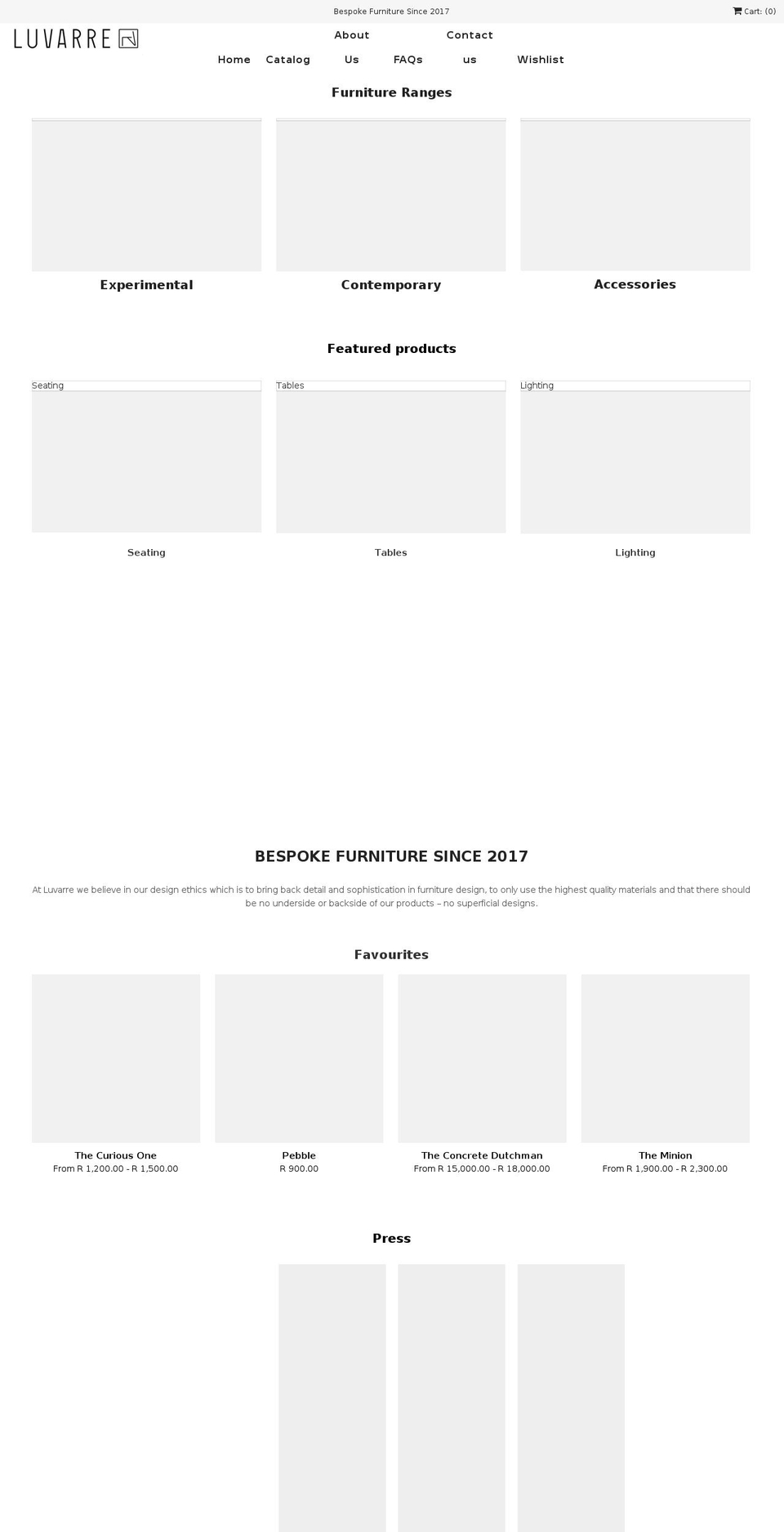 luvarre.com — Shopify storefront screenshot