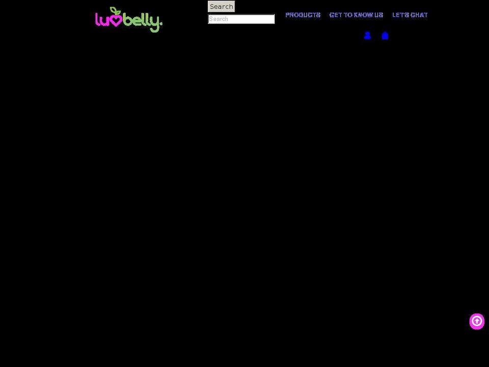 luvbelly.com shopify website screenshot