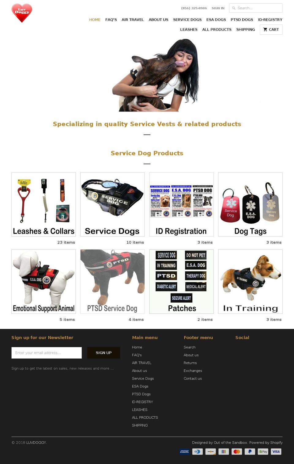 luvdoggy.com — Shopify storefront screenshot