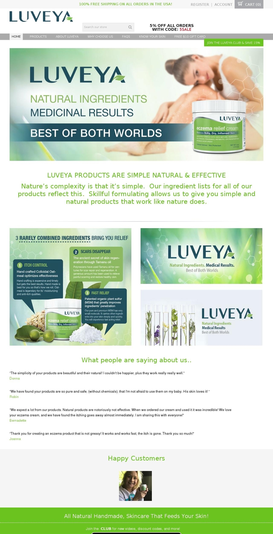 luveya.com — Shopify storefront screenshot