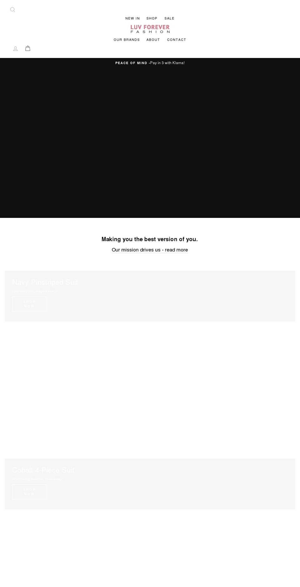 luvforeverfashion.com shopify website screenshot