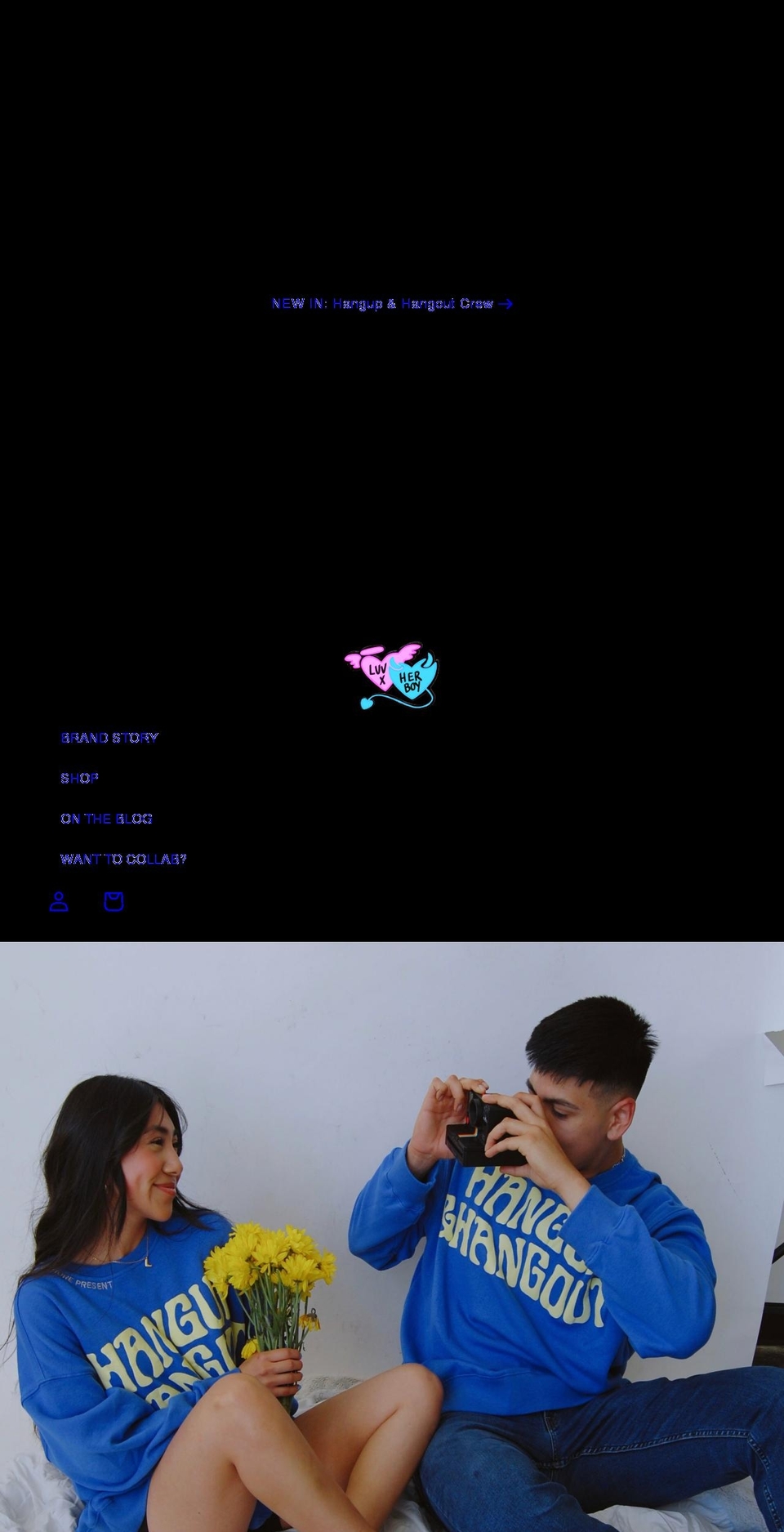 luvherboyofficial.com shopify website screenshot