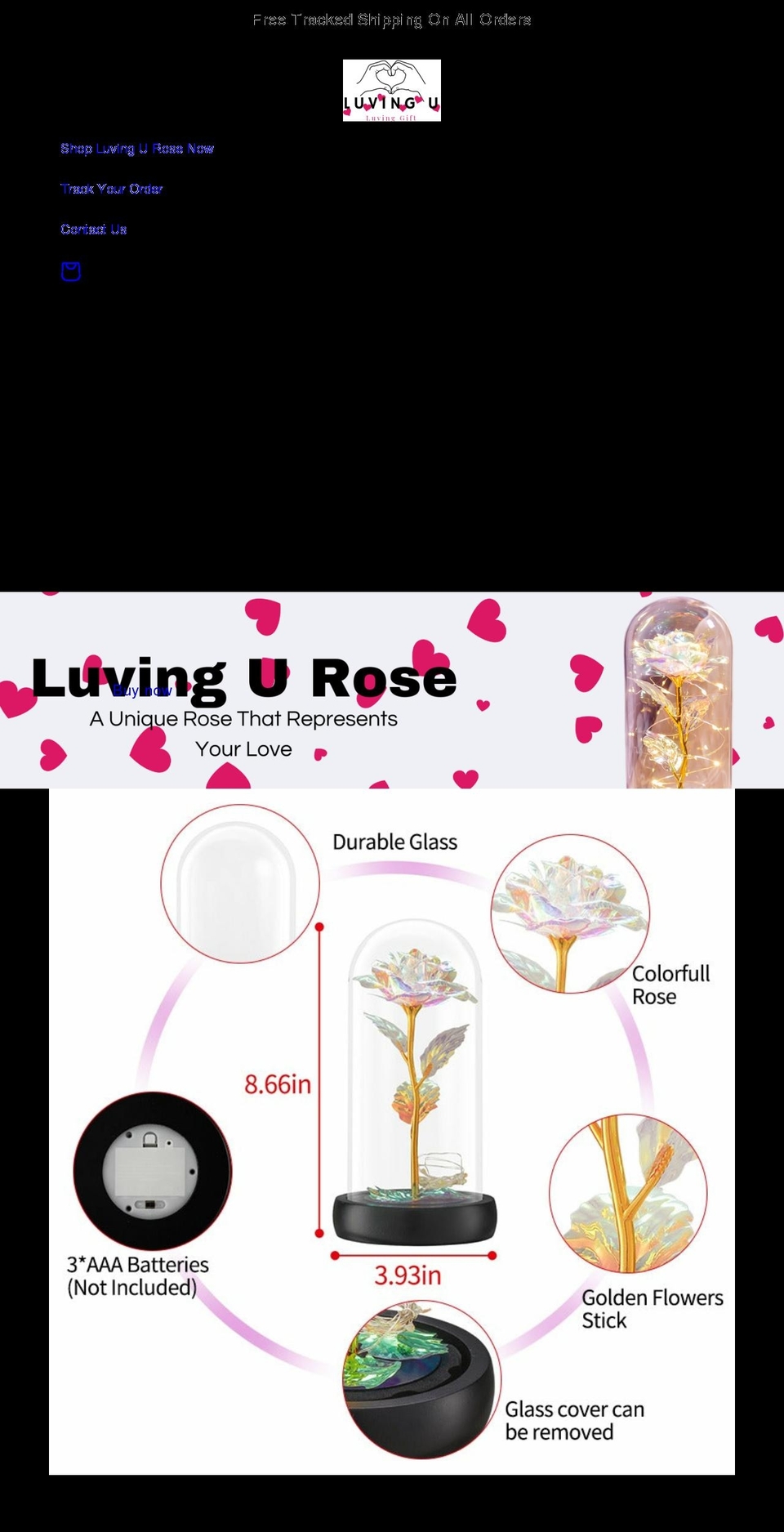 luvingu.com shopify website screenshot