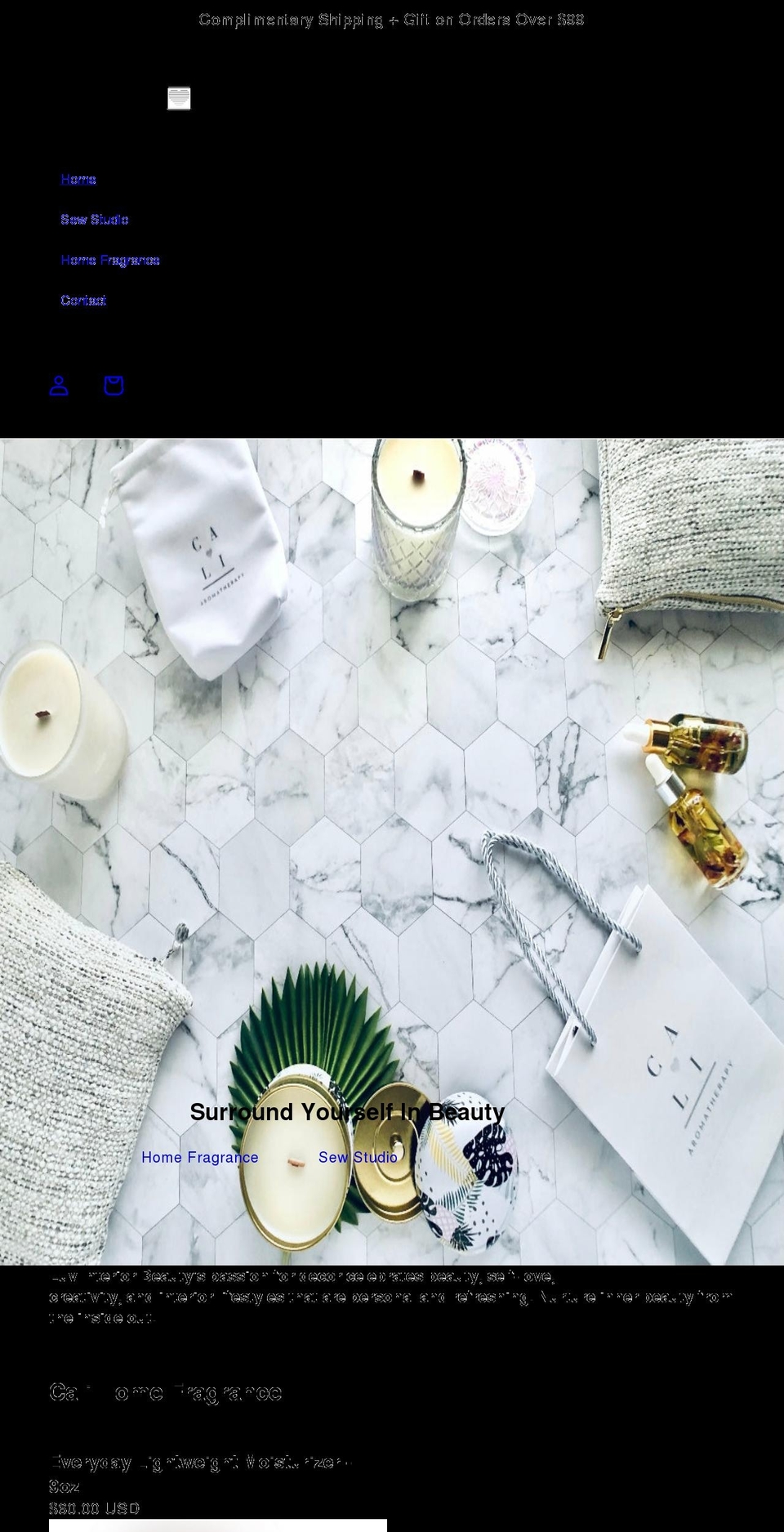 luvinteriorbeauty.com shopify website screenshot