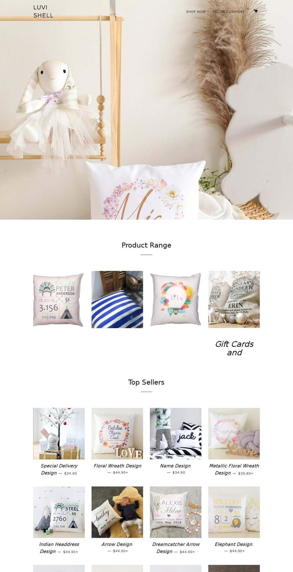 luvishell.com — Shopify storefront screenshot