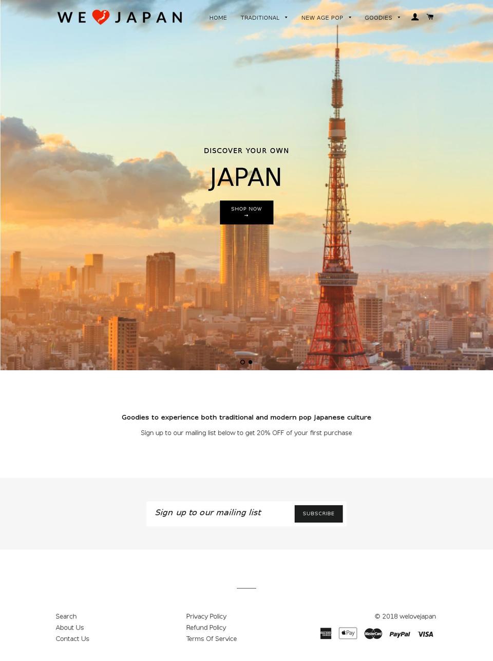 luvjapanluv.com — Shopify storefront screenshot