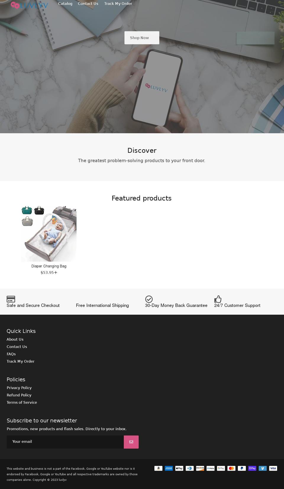 luvlyv.com shopify website screenshot