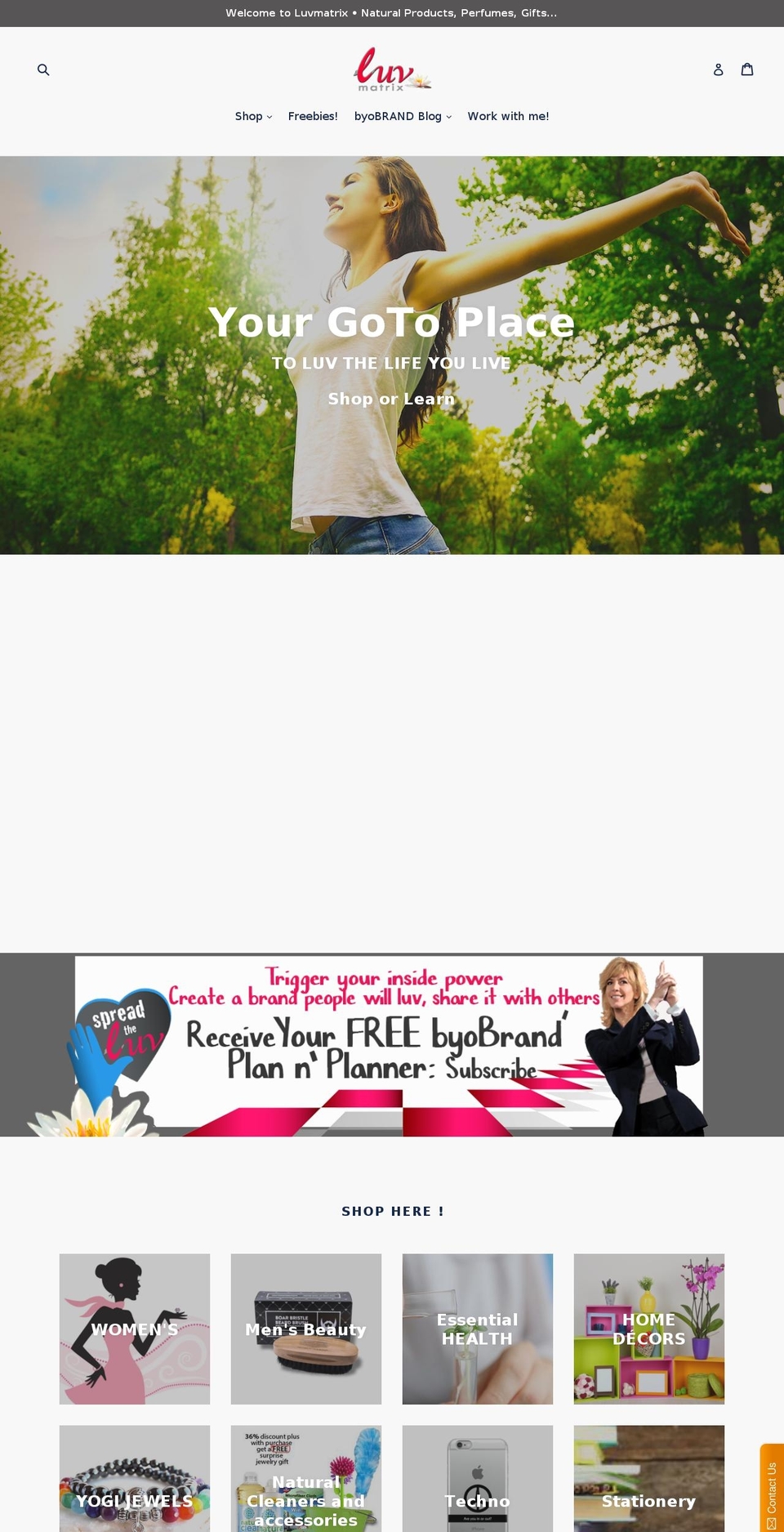 luvmatrix.com — Shopify storefront screenshot