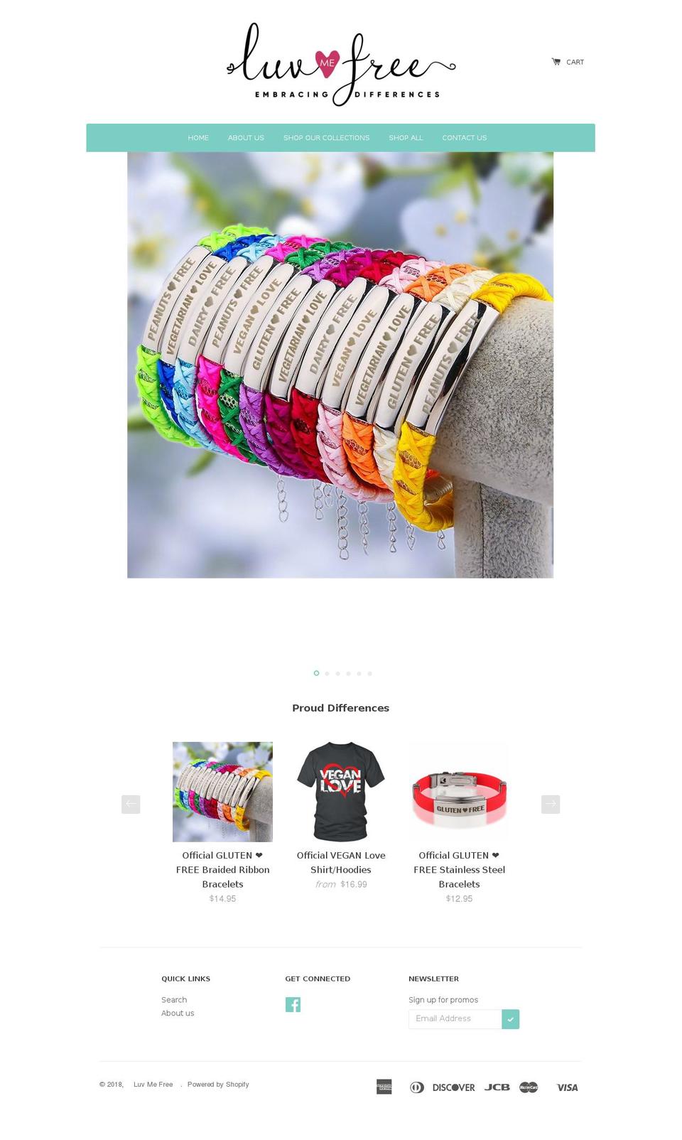 luvmefree.com shopify website screenshot