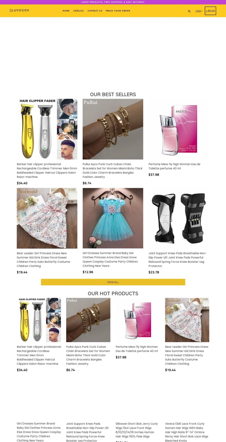 luvogov.com shopify website screenshot