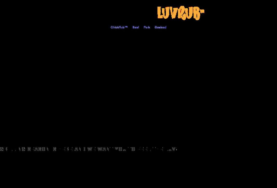 luvrub.com shopify website screenshot