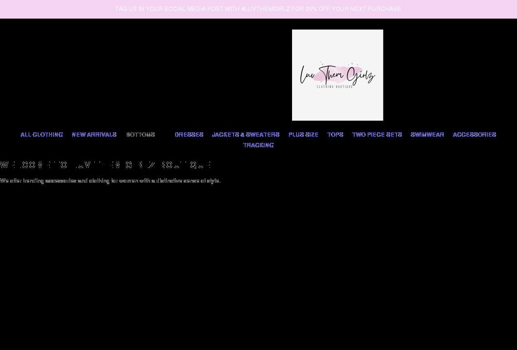 luvthemgirlzboutique.com shopify website screenshot